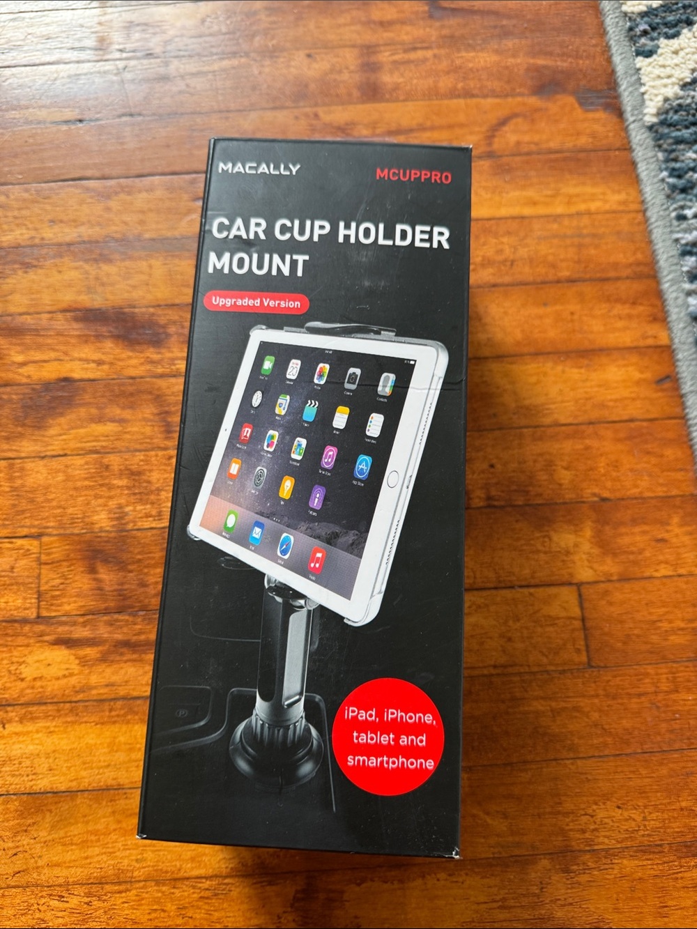 Car Cup Holder Mount - Black
